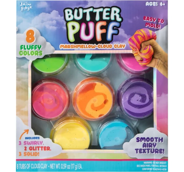 Cloud Play Fruity Swirl Butter Puff Marshmallow 8-Pack