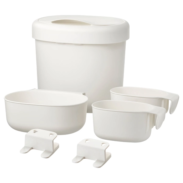ÖNSKLIG Corbeilles table à langer, lot de 4, blanc  - IKEA