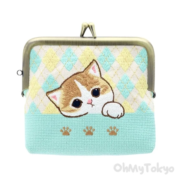 Japan Mofusand Embroidery Mini Pouch Official Kawaii Japanese Merchandise Store | Next-Day UK Delivery