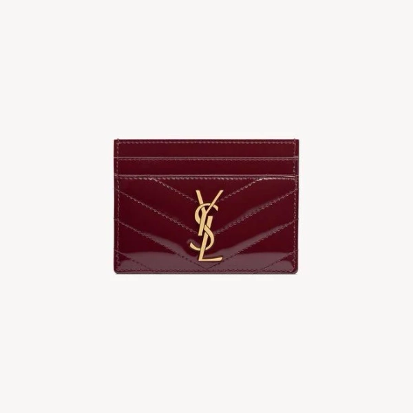 Saint Laurent Cassandre Patent Leather Card Case