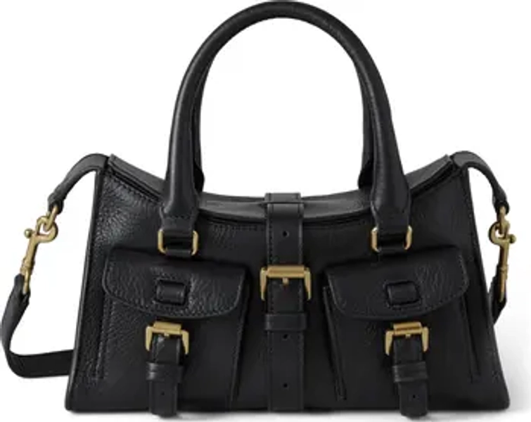 Mini Roxanne High Shine Leather Crossbody Bag
