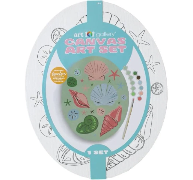 Hanging Oval Canvas Art Set