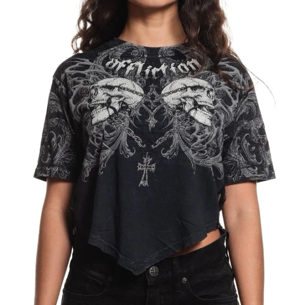 Affliction Women's Collapse Hanky T-Shirt