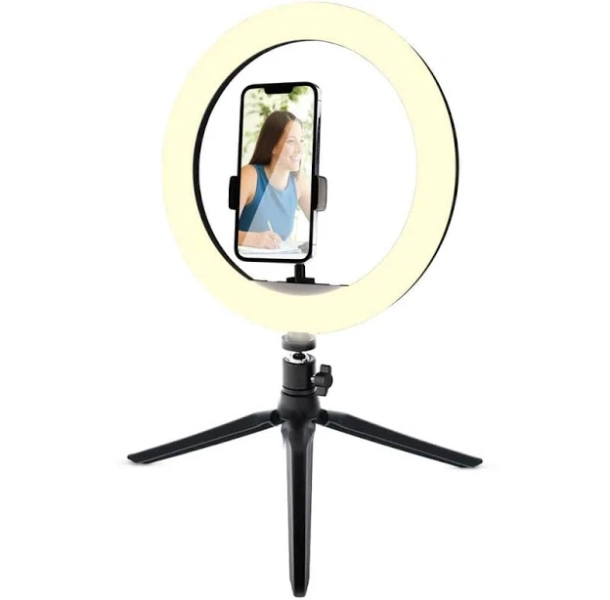Monster 12 inch Multi White LED Ring Light Clip-On Phone Mount