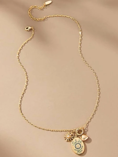 Anthropologie Delicate Charm Cluster Necklace