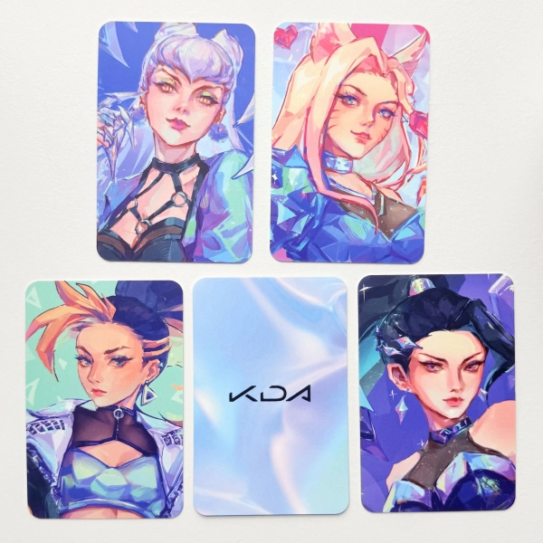 K/DA ALL OUT girlies photocards | league of legends
