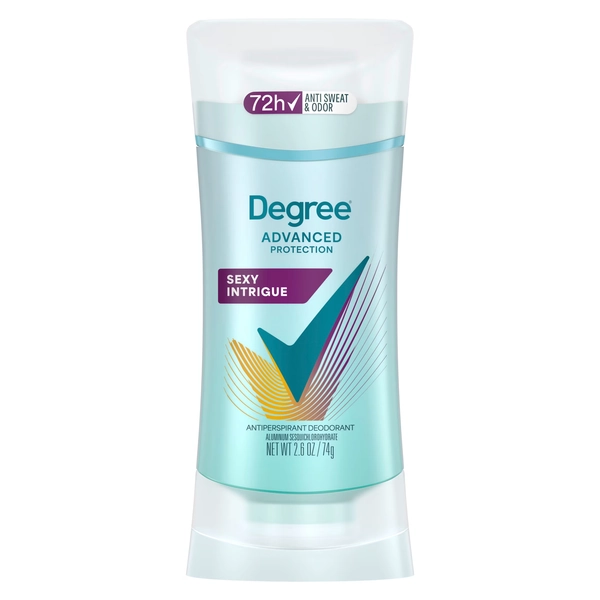 Degree Antiperspirant Deodorant 72-Hour Sweat & Odor Protection Sexy Intrigue Antiperspirant Deodorant For Women with Body Heat Activated Technology, 2.6 oz - Walmart.com