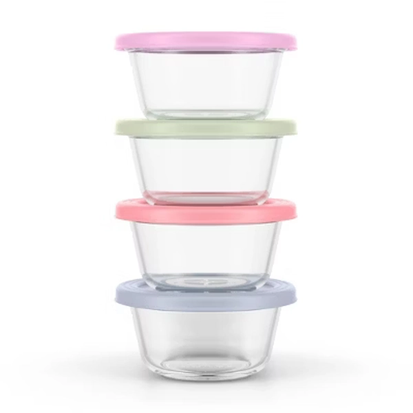 Ello Everyday 4pk 2c Round Food Storage Container Set
