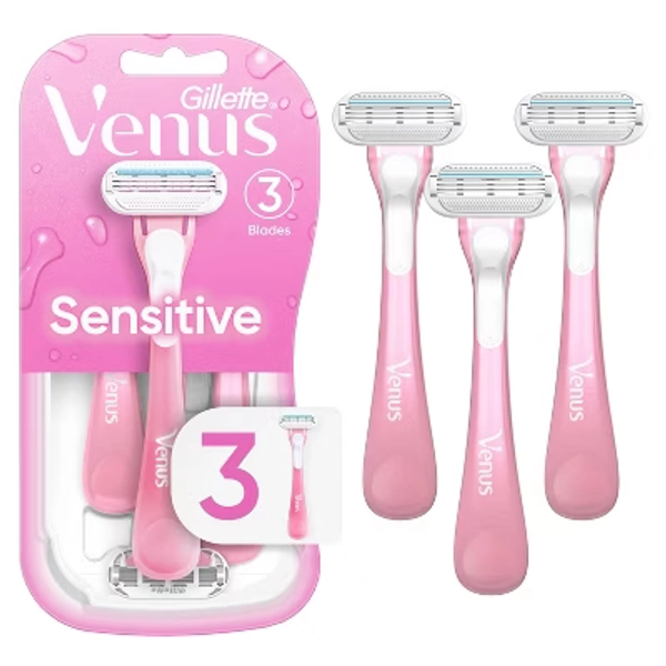 Venus Sensitive Women's Disposable Razors - 3ct
