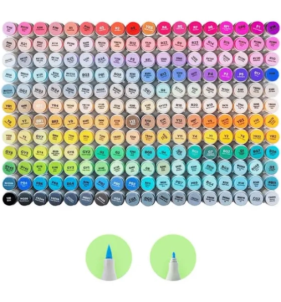 Ohuhu Honolulu 216 Colors Dual Tips Alcohol Art Markers