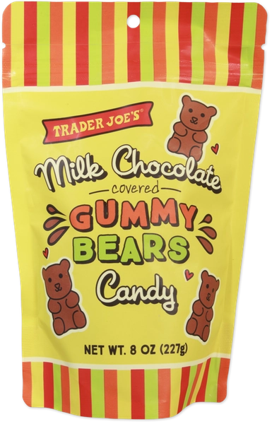 Milk Chocolate Covered Gummy Bears
