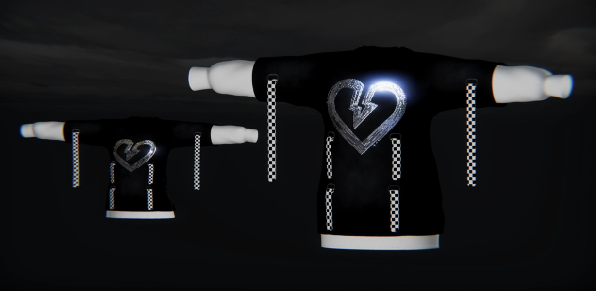 Couple Hoodie with Straps