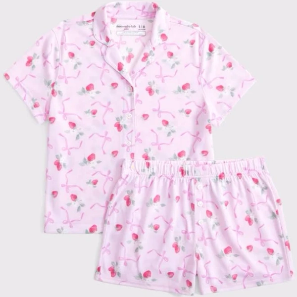 Abercrombie Kids Girls Shorts Pajama Set