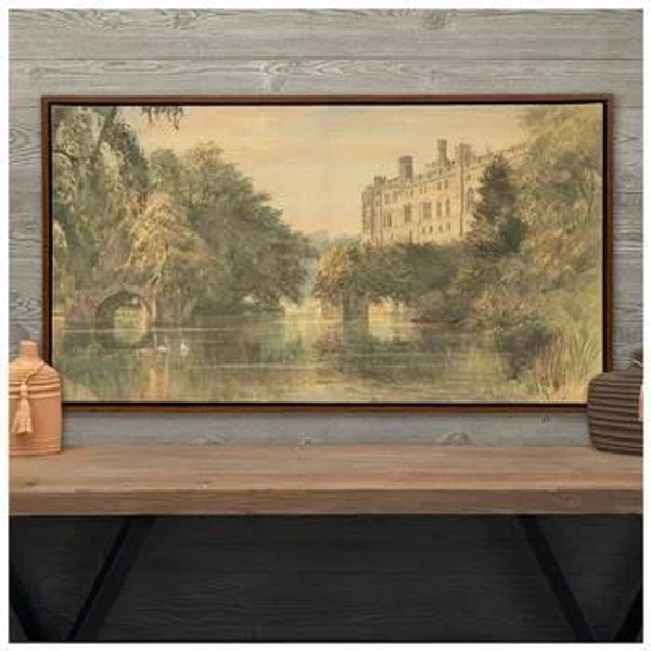 Vintage Castle Canvas Wall Decor
