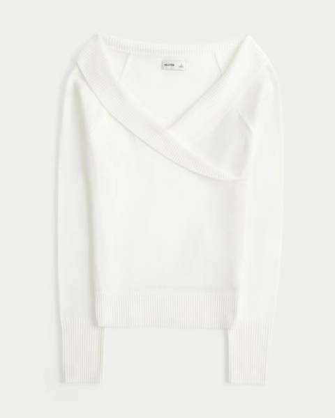 Twist Off-the-Shoulder Sweater