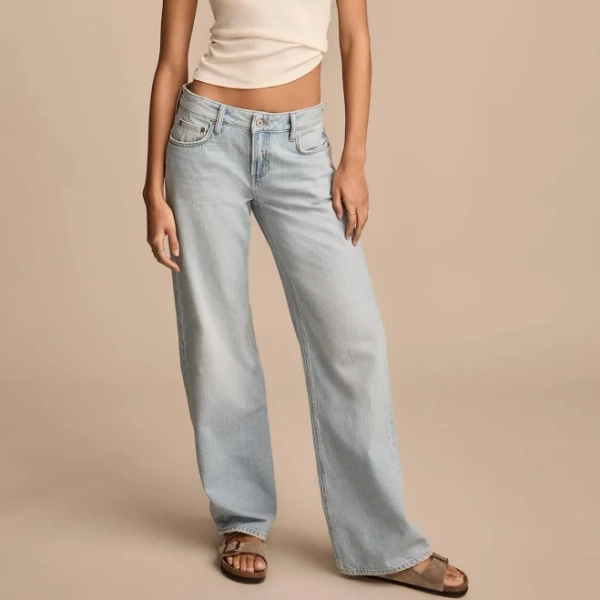 Lucky Brand Women's Baggy Wide Leg Jeans