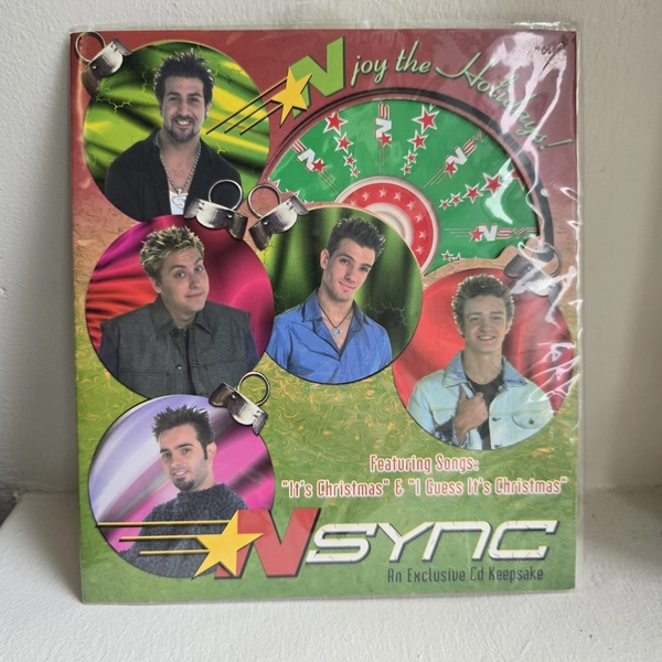 Vtg NSYNC 2000 It's Christmas Special Keepsake CD New JUSTIN TIMBERLAKE 