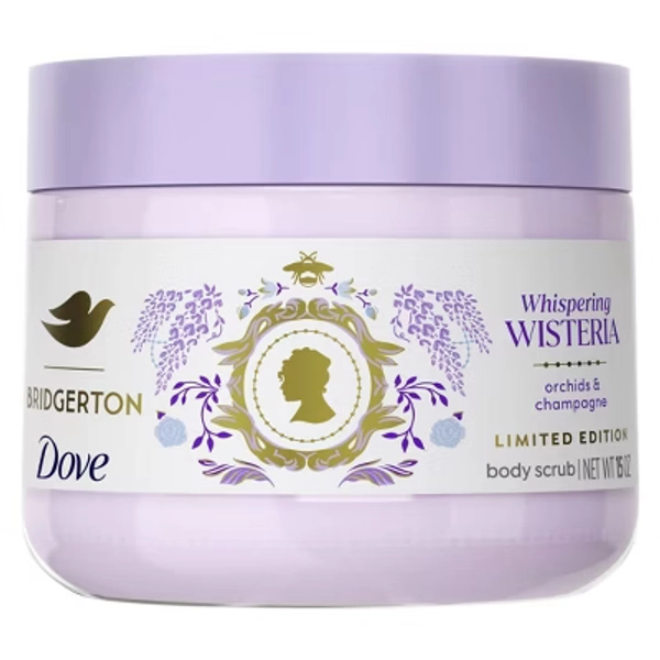 Dove Beauty Limited Edition Bridgerton Body Scrub - Whispering Wisteria - Orchids & Champagne Scent - 15oz
