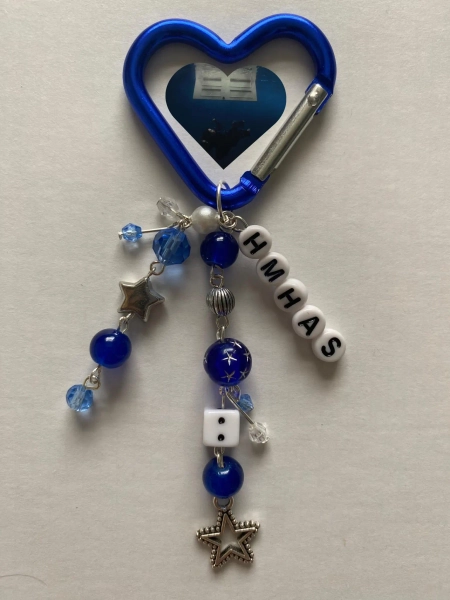 Billie Eilish inspired carabiner keychain - Hit me Hard and Soft