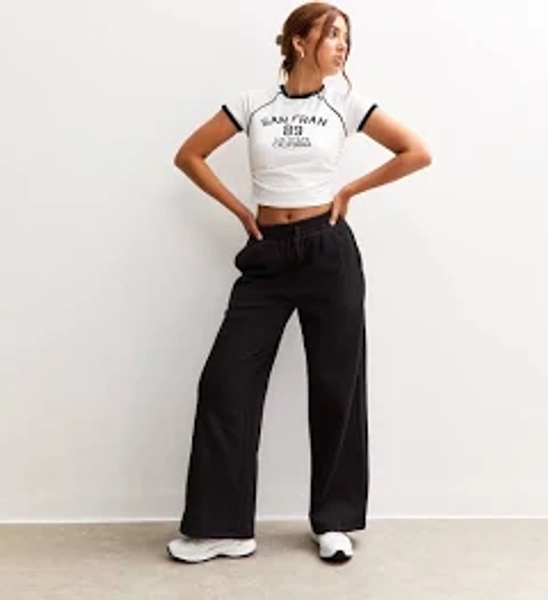 New Look Girls' Seam Detail Wide Leg Joggers