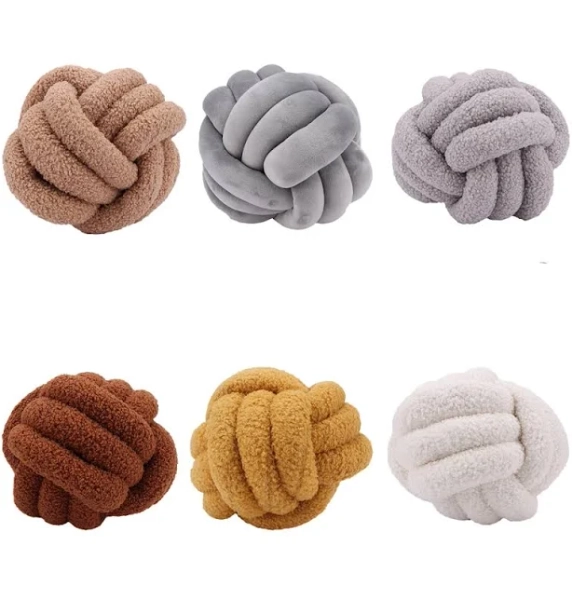 24cm/9.45in Knotted ball Pillow Plush Toys Funny Shape Plush Doll Pillow Home Plush Ornament Toys