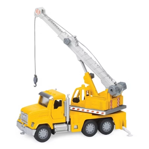 DRIVEN by Battat Crane Truck Micro Series Toy Vehicle