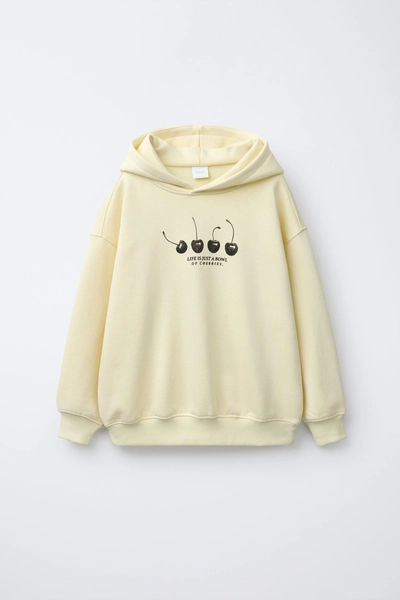 CHERRY PRINT SWEATSHIRT