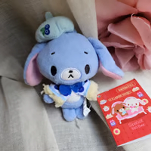 Sugarbunnies blue plush mascot petit fool bunny rabbit korilakkuma