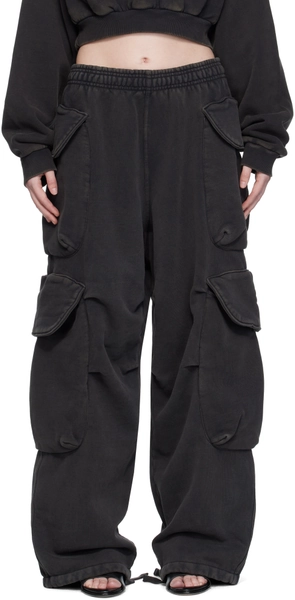 Black Heavy Gocar Cargo Pants