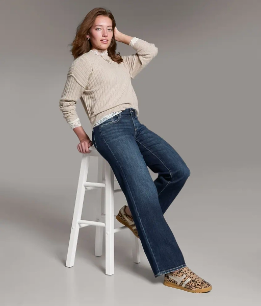 22 Prevost Stella Wide Leg Stretch Jean
