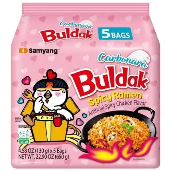 Buldak Samyang Spicy Chicken Carbonara Ramen