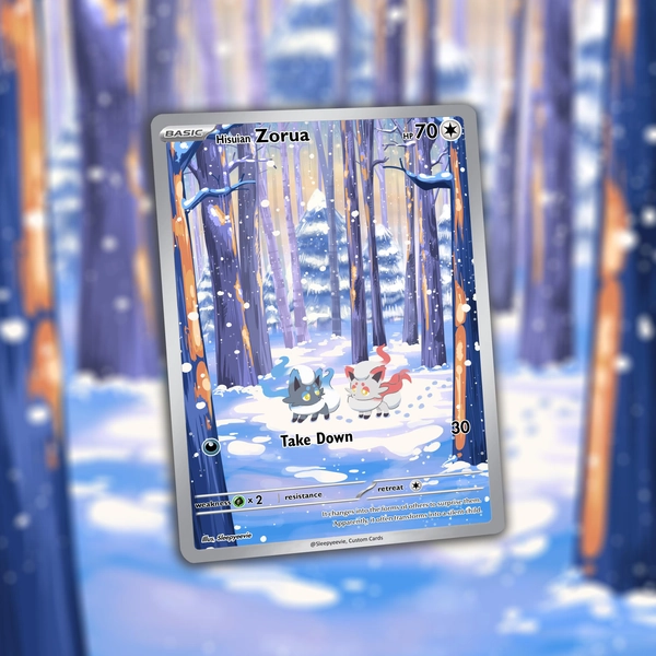 Hisuian Zorua Full Art Print