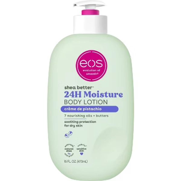 eos Shea Better 24H Moisture Body Lotion - Crème de Pistachio - 16 fl oz