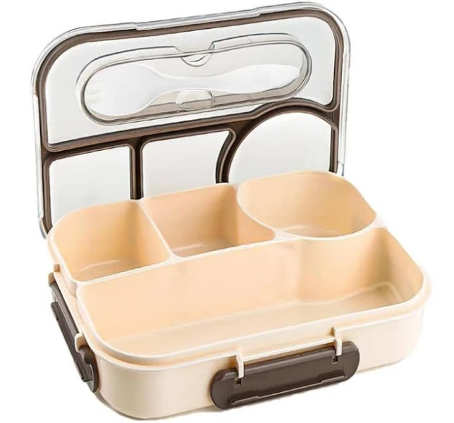 Adrinfly Khaki Reusable Lunch Box Set of 1