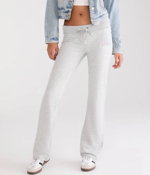 Aeropostale Women's New York Fit & Flare Cotton Sweatpants