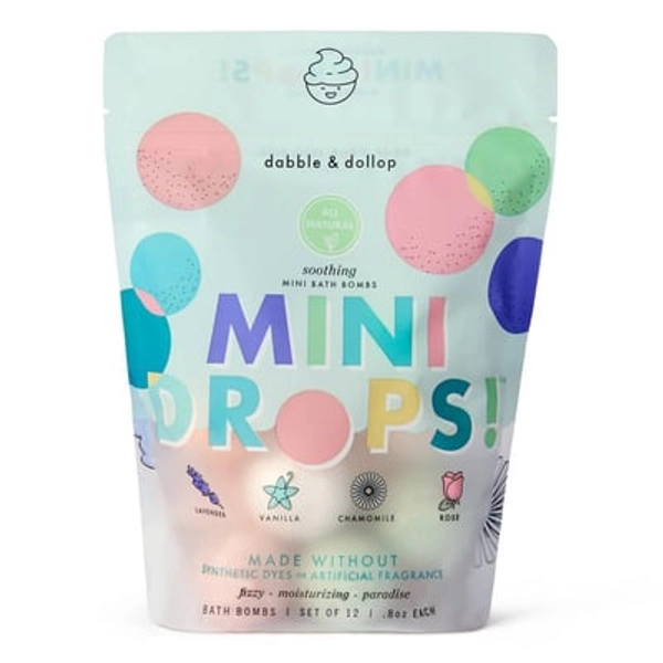 Dabble & Dollop Mini Bath Bombs - Soothing - 12ct/0.8oz