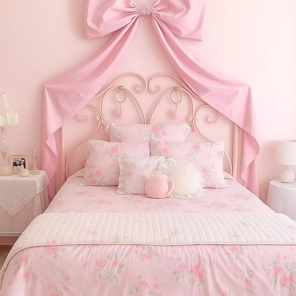 Wall decor Bow -large pink bow