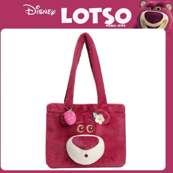 Disney Stitch Furry Plush Crossbody Bag Lilo & Stitch Kawaii Ita Bag