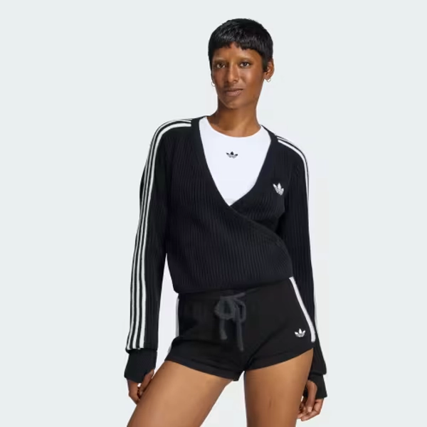 ADIDAS ORIGINALS BY JENNIE KNITTED WRAP AROUND CARDIGAN