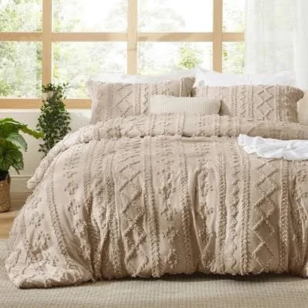 Bedsure Embroidery Boho Chic Comforter Set