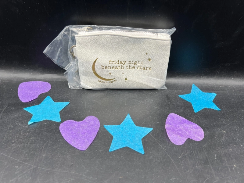 Taylor Swift Debut Friday Night Beneath the Stars Coin Purse Keychain Pouch NEW