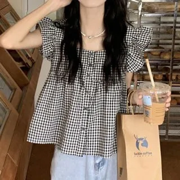 ruffle blouse