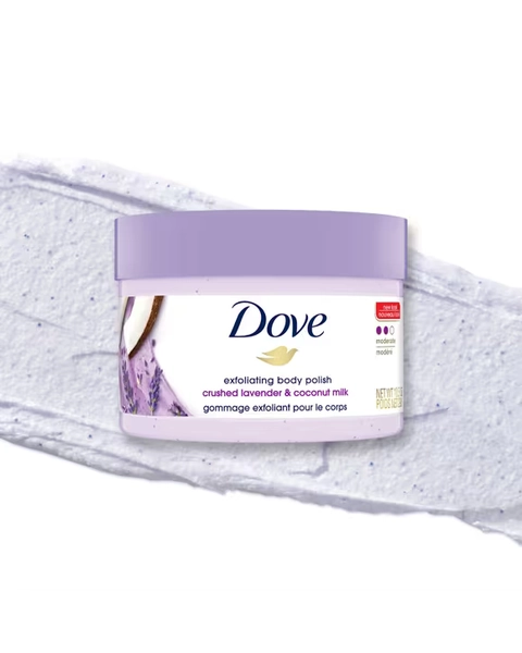 Dove Exfoliating Body Polish 298g - Crushed Lavender & Coconut Milk