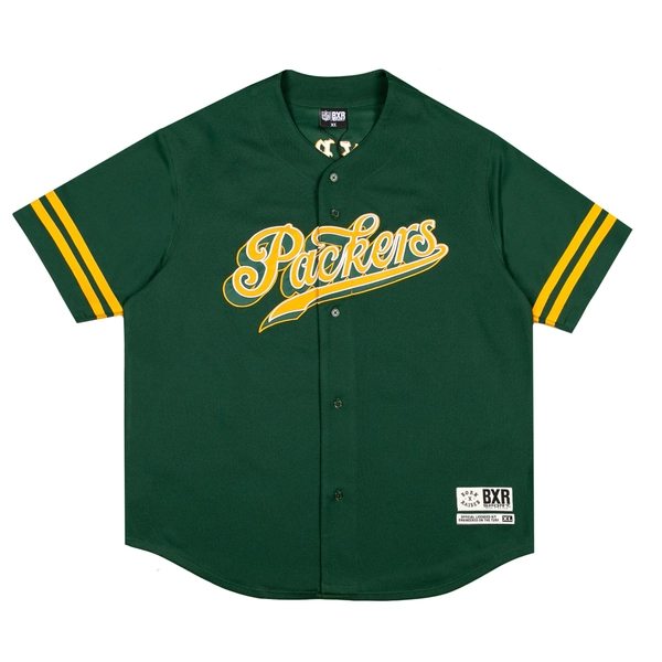 Unisex Green Bay Packers  Born x Raised Green Baseball Fashion Jersey