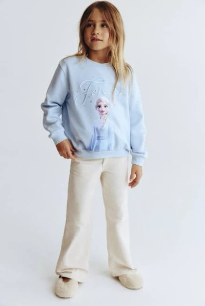 H&M Girls Sweatshirt with Motif