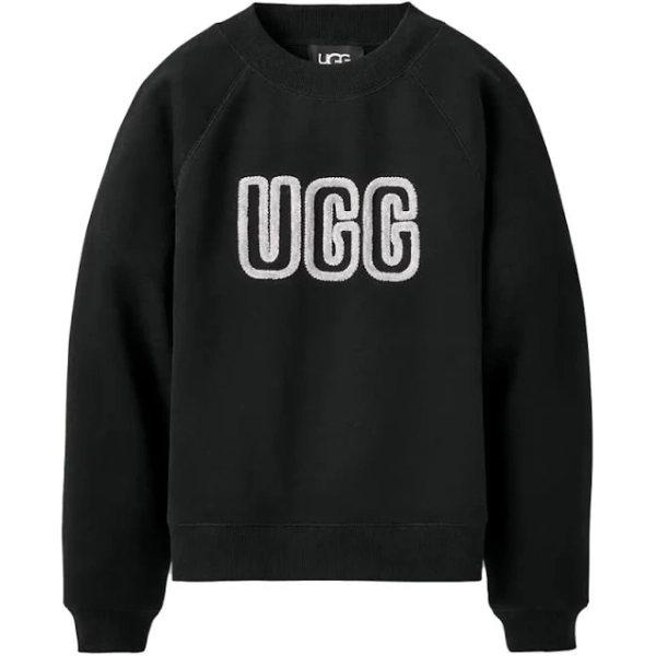 Ugg Women's Logo Crewneck Sweatshirt - Black | Eagle Eye Outfitters