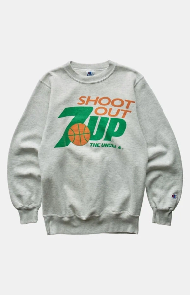 90s Shoot Out 7UP Crew Neck Sweatshirt