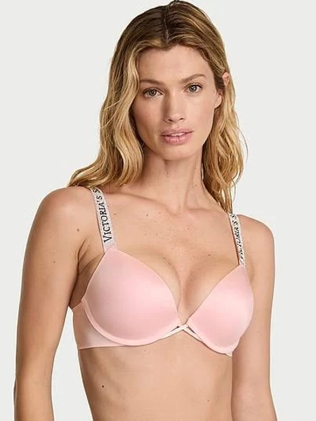 Victoria's Secret Women's Logo Shine Strap Push-Up Bra
