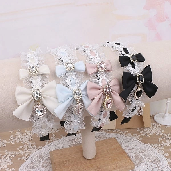 [$14.99]8 Color Options Jirai Kei Bowknot Lace KC