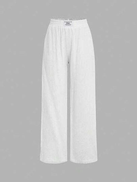 Tween Girls Loose Casual Minimalist Comfortable Versatile Wide-Leg Pants